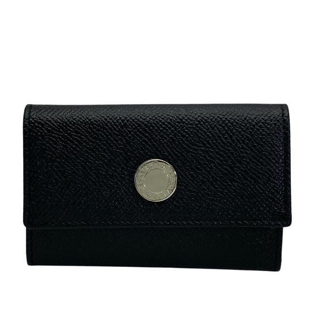 BVLGARI ブルガリ ブルガリ・ブルガリ 6連 キーケース レザー ブラック
