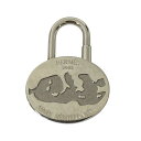 HERMES エルメス カデナ 地中海 2003年 ANNEE MEDITERRANEE パドロック チャーム 小物 ロゴ メタル シルバー