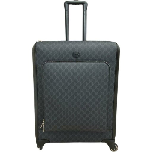 【未使用展示品】GUCCI グッチ 4290389 トロリーバッグ GGスプリーム キャリーケース トラベルバッグ レザー ブラック 4輪 【未使用展示品】GUCCI グッチ 4290389 トロリーバッグ GGスプリーム キャリーケース トラベルバッグ レザー ブラック 4輪