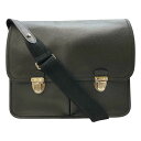 LOUIS VUITTON ルイ ヴィトン M32472 タイガ アレクセイ ショルダーバッグ クロスボディバッグ レザー ブラック系