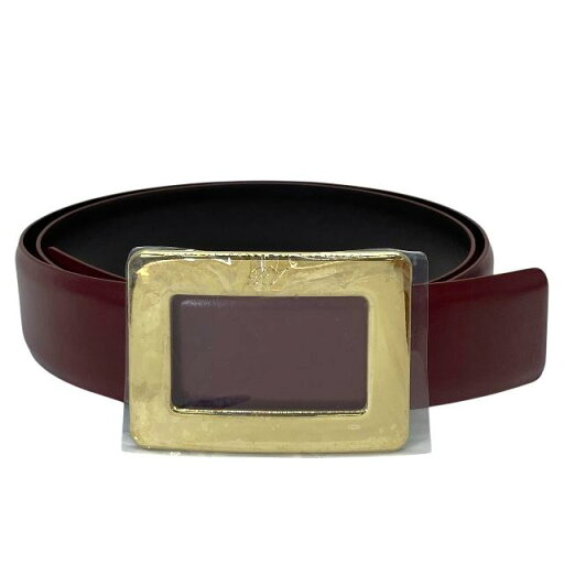 ROGER VIVIER ロジェヴィヴィエ ベルト アクセサリー 小物 ロゴ レザー ボルドー系 ROGER VIVIER ロジェヴィヴィエ ベルト アクセサリー 小物 ロゴ レザー ボルドー系