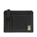 BURBERRY バーバリー 8065932 TBジップカードケース コインケース フラグメントケース コンパクトウォレット グレイニーレザー ブラック