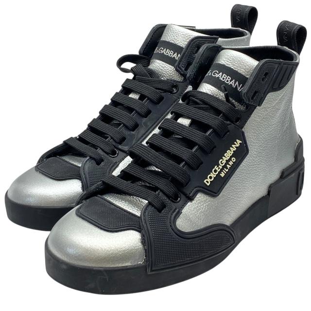 DOLCE & GABBANA メンズ ブラック/シルバー スニーカー 楽天市場】シルバー スニーカー(ブランドドルチェ&ガッバーナ