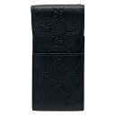 GUCCI グッチ グッチシマ シガレットケース ブラック カーフ 181716