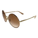 ドルチェ&ガッバーナ ドルガバ D&G DG2155 1293/13 サングラス アイウェア ラウンドフレーム ゴールド ピンク ロゴ DOLCE&GABBANA