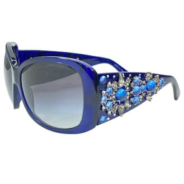 ドルチェ&ガッバーナ ドルガバ D&G DG4041-G 603/8G 61□15 130 3N サングラス アイウェア ビジュー ネイビー ブルー DOLCE&GABBANA