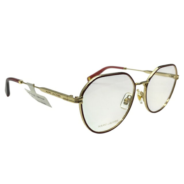 マークジェイコブス MJ 1043 NOA 140 55-16 眼鏡 メガネ アイウェア 多角形 メタル ゴールド バーガン..