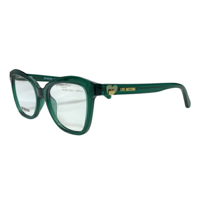 ラブモスキーノ MOL604 1ED 140 52-18 眼鏡 メガネ アイウェア キャットアイ ロゴ グリーン プラスチック Love Moschino(4)