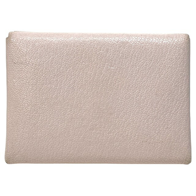 エルメス カルヴィ デュオ モーヴペール シェーブル コインケース カードケース 名刺入れ 財布 U刻印 ピンク レザー HERMES