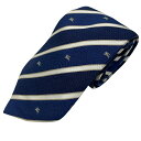 バーバリー ネクタイ レギュラータイ ストライプ ホース柄 シルク ロゴ ネイビー ホワイト BURBERRY LONDON レディース 女性 メンズ 男性 ユ...