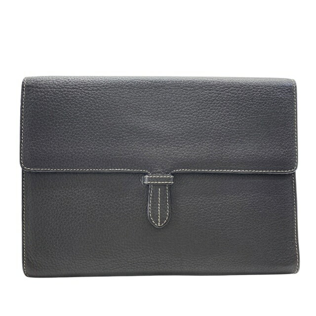 アカーテ BREVA フラップ クラッチバッグ セカンドバッグ シュリンクレザー グレー ACATE メンズ 高級..