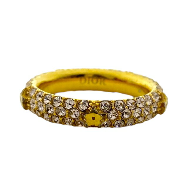 クリスチャンディオール リング 指輪 クリスタル スターモチーフ メタル ラインストーン ゴールド Christian Dior[サイズM] レディース 高級感 上品デザイン 人気モデル