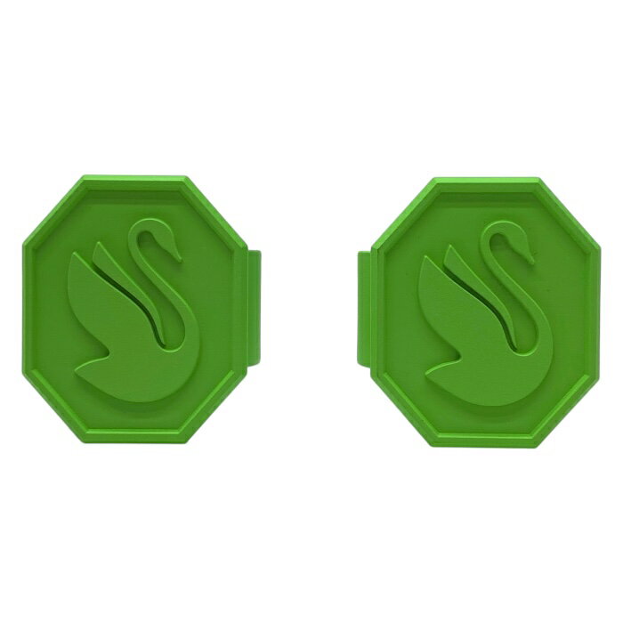 新品未使用 スワロフスキー ナプキンリング 2個セット 非売品 ノベルティ グリーン ロゴ 5723306 SWARO..