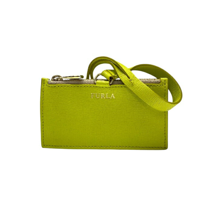 フルラ パスケース カードケース 定期入れ コインケース ライムグリーン 黄緑 ロゴ FURLA レディース 人気 上品 便利 コンパクト