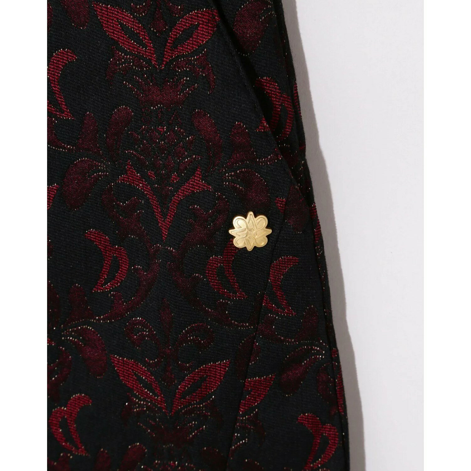 新品 St ANDREWS セントアンドリュース ゴシックダマスクジャガード スカート ゴルフウエア レッド 定価33,000円 3134212 [Mサイズ] 吸汗速乾 ストレッチ 通気性 軽量 UV対策 快適設計