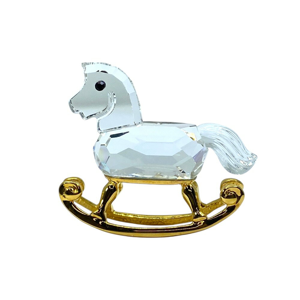 Rakuten - スワロフスキー ロッキングホース 木馬 オブジェ フィギュリン インテリア 置物 クリスタル ガラス 199447 SWAROVSKI 上品 洗練 高級感 優雅 存在感 装飾美 コレクション性
