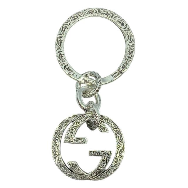 GUCCI グッチ 455308 インターロッキングG キーホルダー キーリング アクセサリー 小物 SV925 シルバー
