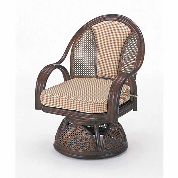 ラウンドチェア　ハイタイプ　回転タイプ【I-S-533B】