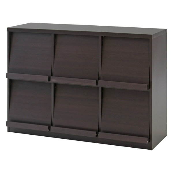 レガール　ディスプレイラック　幅120cm（83513）　RG-1285DP　ダークブラウン【F-86047】