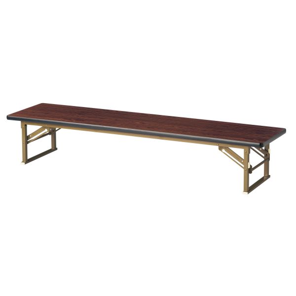 折畳み座卓(平板脚) 共張り 幅1500×奥行450mm 国産品【YKZ-1545H】