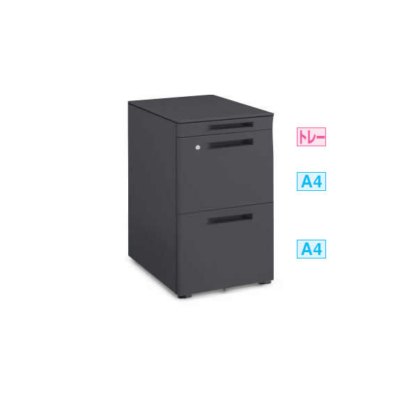 コクヨ　GTAワゴン（T3）　ペントレー引き出し付きタイプ　ダイヤル錠【DGT-FT3D46-※1】