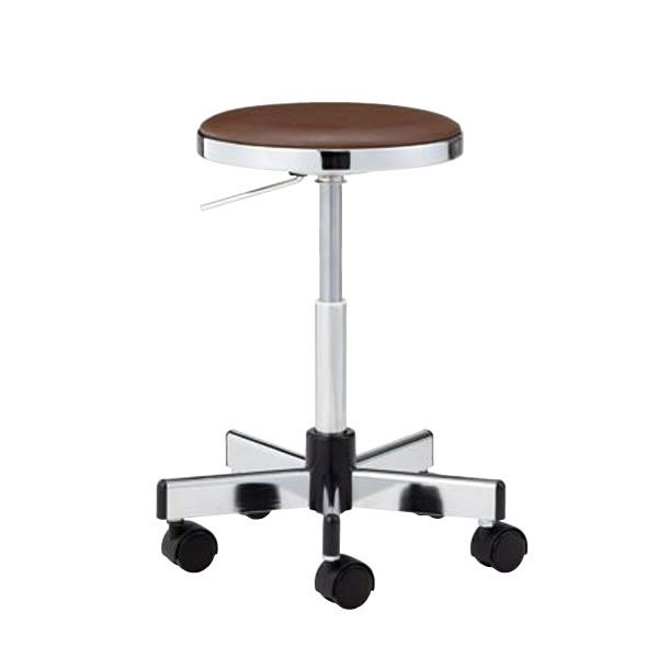 ノーリツイス　作業用チェア　導電チェア　導電ビニールレザー張り　導電ゴム単輪キャスター【TD-EG2L-..