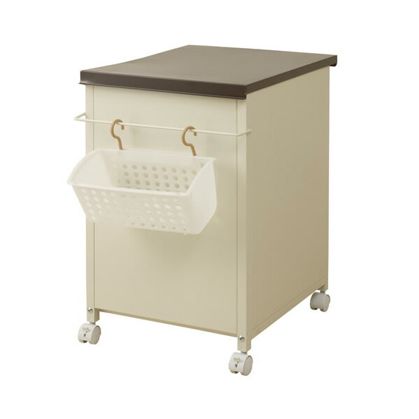 省スペース　ベランダ収納庫　ブラウン色【NSA-NJ-0163】