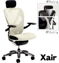 Xair エクセア 高機能チェア 肘付き フレームカラー：ポリッシュ ヘッドレスト：ポリッシュ ※受注生産品【XAIR-03□】