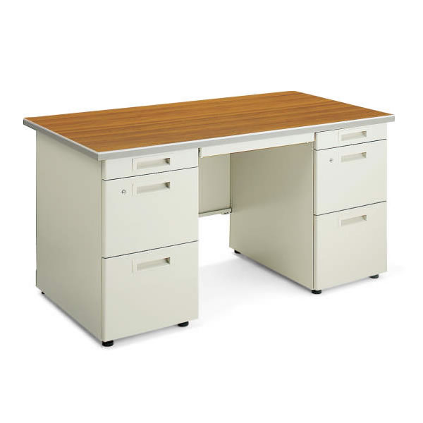 コクヨ　事務用デスクSR型　両袖デスク　幅1600×奥行700×高さ700mm【SD-SR167D33N3】