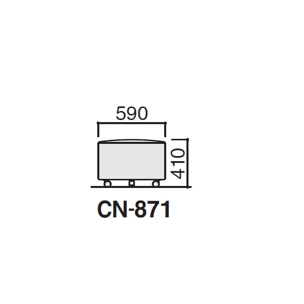 コクヨ イートインシリーズ スツール 布 幅590×奥行き590×高さ410mm【CN-871】 [2]