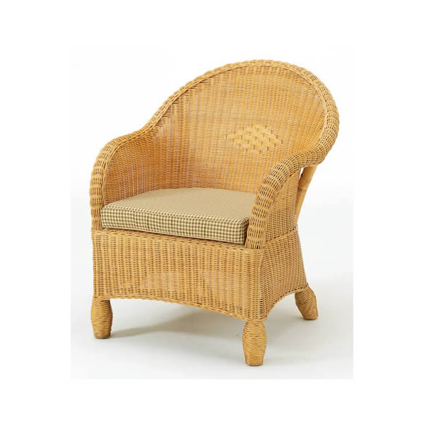 1人掛けラタンソファ/　アームチェアー【I-Y-127】