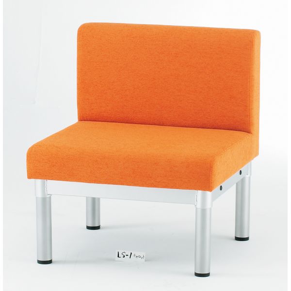 ロビー・ラウンジチェア1人掛け　布　【LSシリーズ】　幅600×奥行き600×高さ700mm【LS-1F-S】