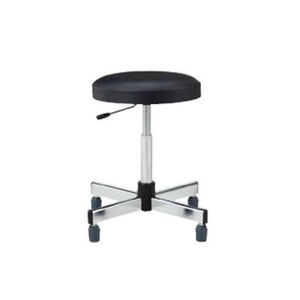 ノーリツイス　作業用チェア　ゴム固定端脚　ビニールレザー張り【TL-6LR-Z】