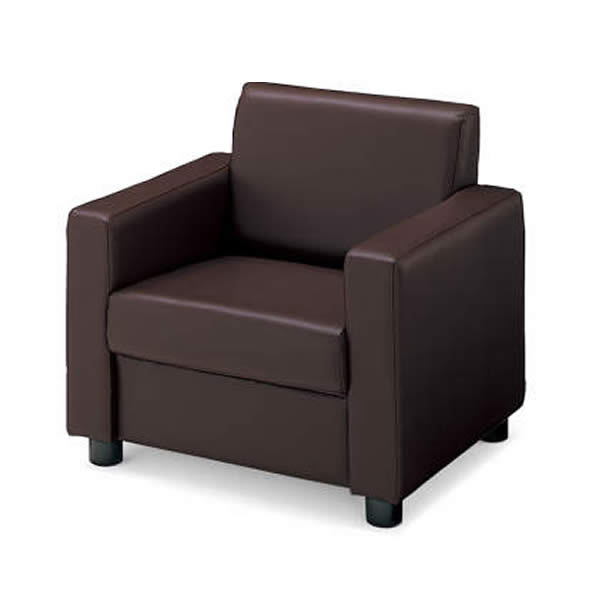 コクヨ　応接イス　べーシス　アームチェアー　ビニールレザー　2色対応【MBS-5S1】