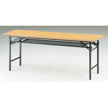 折り畳みテーブル TSシリーズ 棚付 パネル無 幅1500×奥行900×高さ700mm【TS-1590】