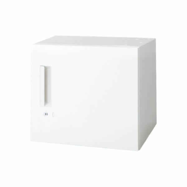 L6 片開き保管庫 幅450×奥行450×高さ400mm 上置き (648-506)【L6-40ACR】