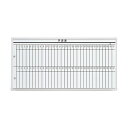 LB2シリーズ ホワイトボード 壁掛けタイプ 2ヵ月予定表 幅1200×奥行65×高さ900mm (423-892)【LB2-340-K011】