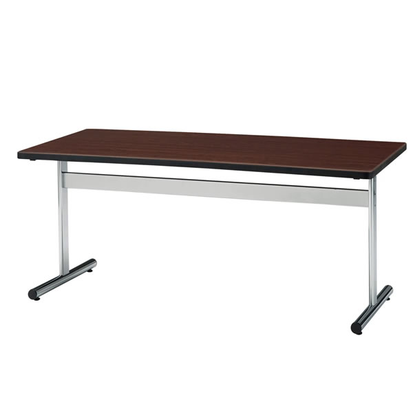 ミーティングテーブル　メッキ脚　角形　幅2100×奥行1050×高さ700mm　【TTシリーズ】【TT-2105S】