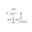 作業用チェア　導電チェア（スツールタイプ）　導電レザー【TD-EG24L-Z】 2