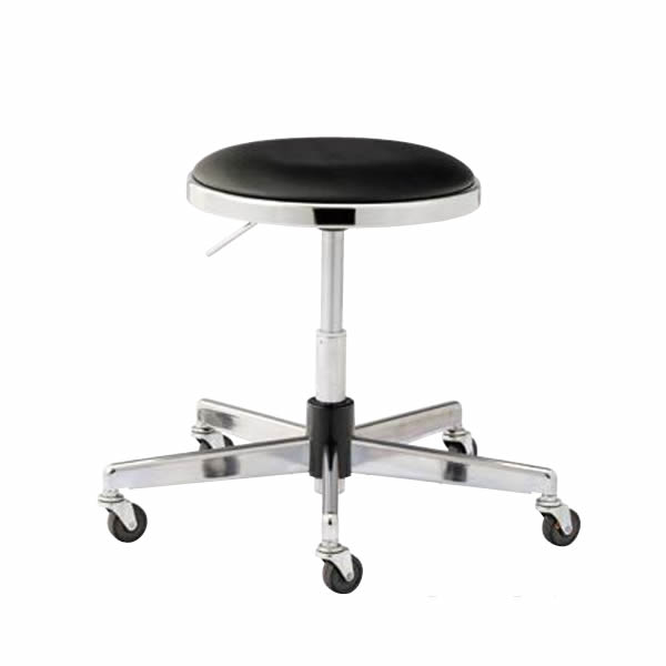 ノーリツイス　作業用チェア　導電チェア（スツールタイプ）　導電レザー張り【TD-EG24L-Z】