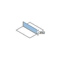 ワークフィット専用オプション　デスクトップパネル　両面用　幅1600mm【SDV-WF163】