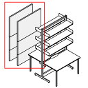 コクヨ　VARIERA/S(バリエラ/S)　フロントパネルセット　両面用　幅1400×高さ2200mm　ホワイトナチュラル色