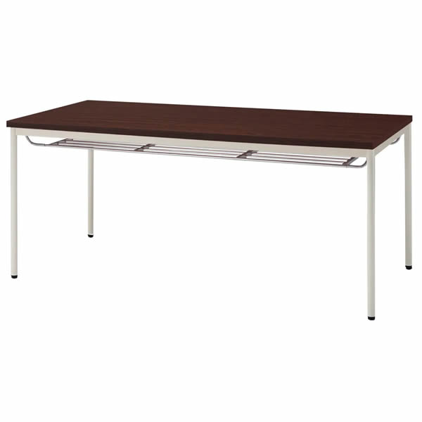 ミーティングテーブル　TD-Tシリーズ　共貼りタイプ　棚付き　幅1800×奥行900×高さ700mm【TDW-T1890TM】