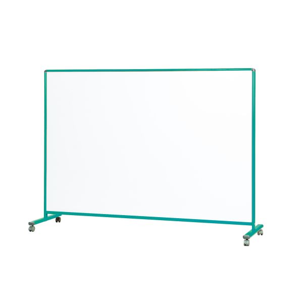 ローボード　両面　ホーローホワイトボード　グリーン枠　幅1800mm【LBH46TD-G】
