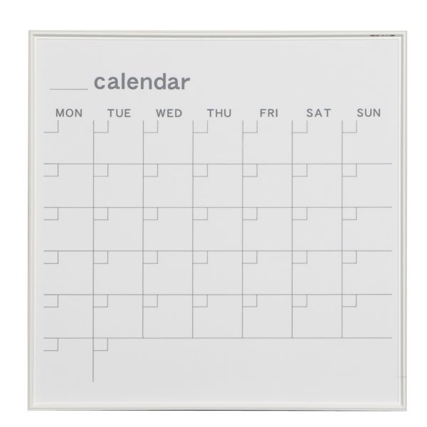 MRシリーズ　ホワイトボード　カレンダー　610×610mm【MR22W】