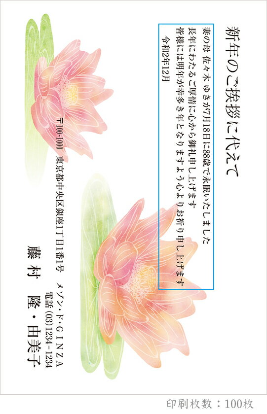 最安値に挑戦 全104柄 21年度版 喪中はがき印刷 普通郵便はがき 胡蝶蘭 100枚 特選デザイン630 100 Apcdfoundation Org