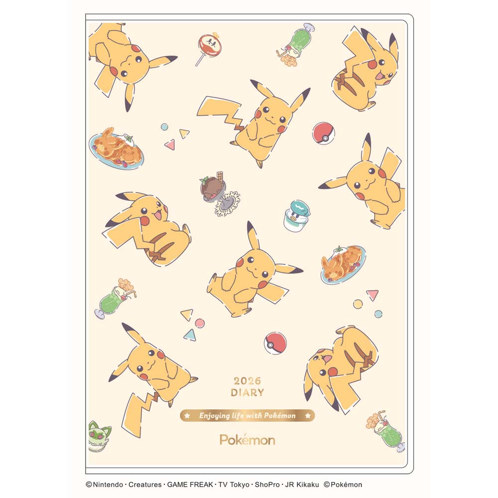 Other - アートプリントジャパン 26年 ダイアリー B6サイズ 月間 ピカチュウ チラシ 1000137346 マンスリー 48ページ 10月はじまり