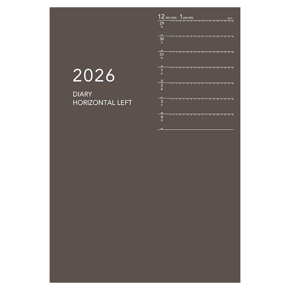 ダイゴー DAIGO 26年 アポイント ノート A5 週間 ブラウン E8153 手帳 スケジュール帳