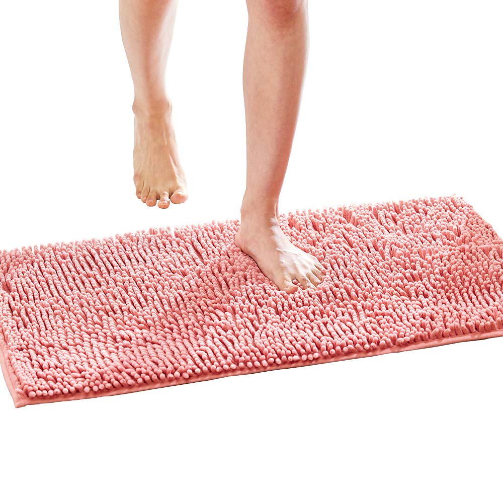【11/25(火)24h限定★抽選で2人に1人が最大全額ポイントバック★要エントリー】アイメディア AIMEDIA マイクロファイバー大判バスマット コーラルピンク 1010083