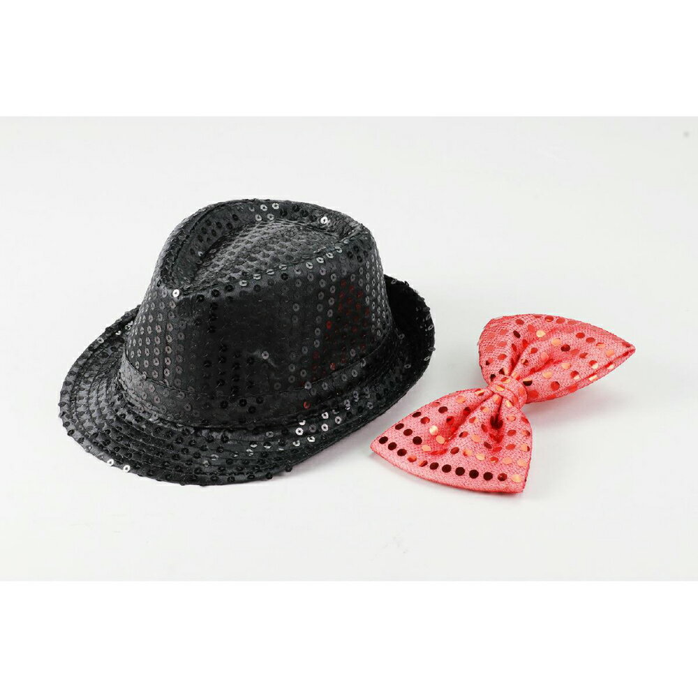 【クーポン3Days最大2,000円オフクーポン+ポイント2倍 6月1日-3日23時59分まで】アーテック コスチュームセット(キラキラ蝶ネクタイ赤・キラキラハット黒) #14710 運動会 発表会